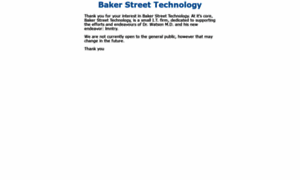 Bakerstreettechnology.org thumbnail