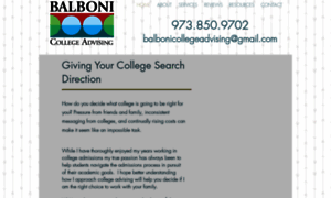 Balbonicollegeadvising.com thumbnail