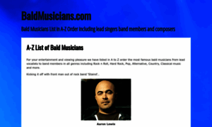 Baldmusicians.com thumbnail