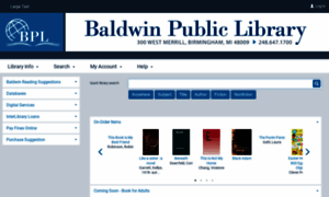 Baldwinlib.polarislibrary.com thumbnail