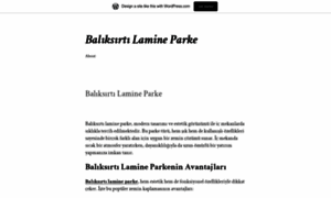 Baliksirtilamineparke.wordpress.com thumbnail