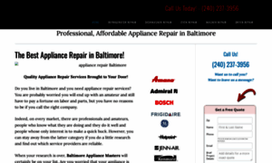 Baltimoreappliancemasters.com thumbnail