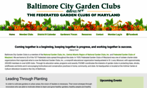 Baltimorecitygardenclubs.org thumbnail