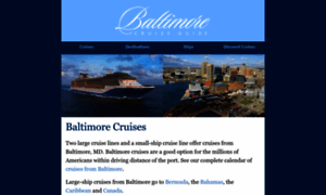 Baltimorecruiseguide.com thumbnail
