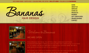 Bananashairdesign.com thumbnail