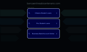 Bancaenlineabicentenario.com thumbnail