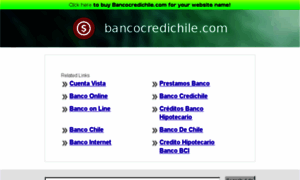 Bancocredichile.com thumbnail