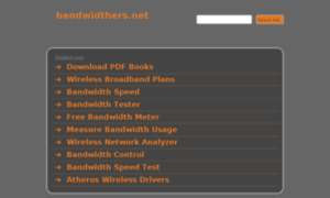 Bandwidthers.net thumbnail