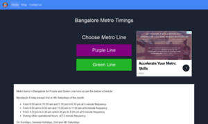 Bangaloremetrotimings.com thumbnail