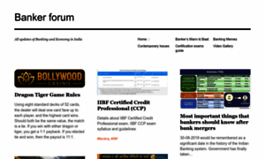 Bankerforum.in thumbnail