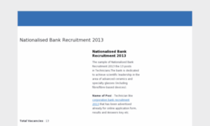 Bankrecruitment2013.in thumbnail