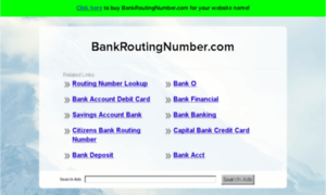 Bankroutingnumber.com thumbnail