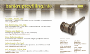 Bankruptcyfiling.info thumbnail