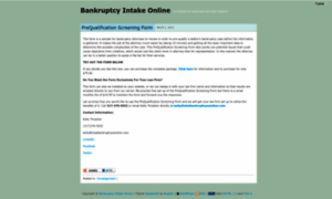 Bankruptcyintakeonline.com thumbnail