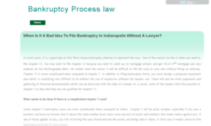 Bankruptcyprocesslaw.sitew.org thumbnail