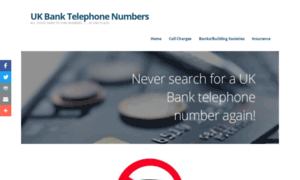 Banktelephonenumbers.co.uk thumbnail