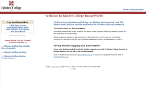 Banweb.rhodes.edu thumbnail
