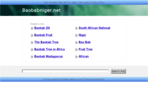 Baobabniger.net thumbnail