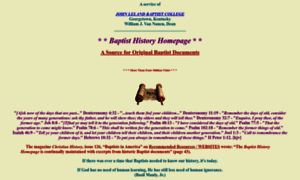Baptisthistoryhomepage.com thumbnail
