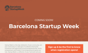 Barcelona.startupweek.co thumbnail
