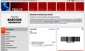 Barcode.tec-it.com thumbnail