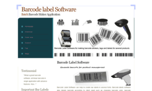 Barcodelabelsoftware.biz thumbnail