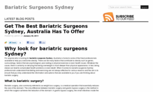 Bariatricsurgeonssydney.com.au thumbnail