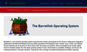 Barrelfish.org thumbnail