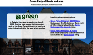 Barriegreenparty.ca thumbnail