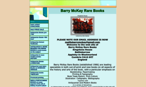 Barrymckayrarebooks.org thumbnail