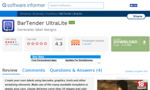 Bartender-ultralite.software.informer.com thumbnail