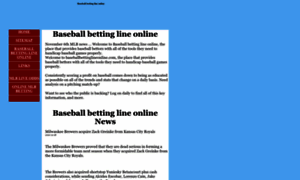 Baseballbettinglineonline.com thumbnail