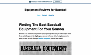 Baseballequipmentreviews.home.blog thumbnail