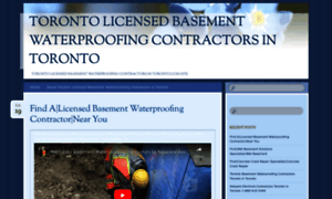 Basementwaterproofingcontractorstoronto.wordpress.com thumbnail