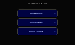 Batmanisback.com thumbnail
