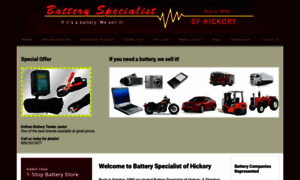 Batteryspecialisthickory.com thumbnail