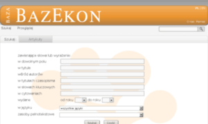 Bazekon.icm.edu.pl thumbnail