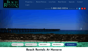 Beachrentalsatnavarre.com thumbnail