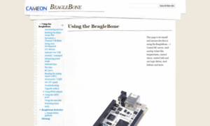 Beaglebone.cameon.net thumbnail