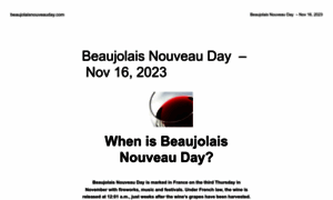 Beaujolaisnouveauday.com thumbnail