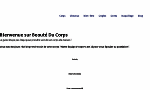 Beaute-du-corps.fr thumbnail