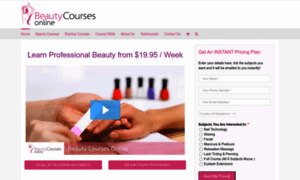 Beautycoursesonline.com thumbnail