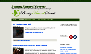 Beautynaturalsecrets.com thumbnail