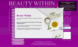 Beautywithin-spa.co.uk thumbnail