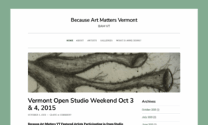 Becauseartmattersvermont.wordpress.com thumbnail