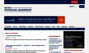 Beckersphysicianleadership.com thumbnail