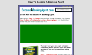 Becomeabookingagent.com thumbnail