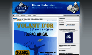 Becon-badminton.fr thumbnail