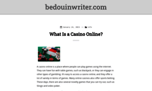 Bedouinwriter.com thumbnail