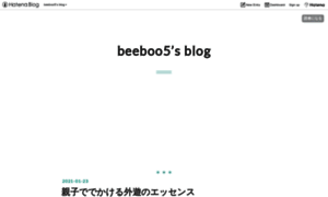 Beeboo5.hatenablog.jp thumbnail